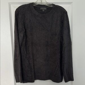 Barefoot Dreams Dark Gray Crewneck Sweater.  Like new - worn once